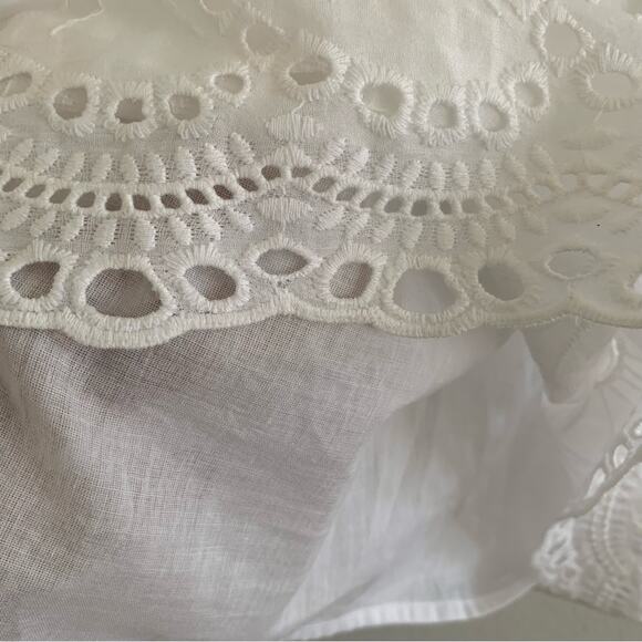 Catherines White Tasseled Floral Embroidered Top - Picture 5 of 11